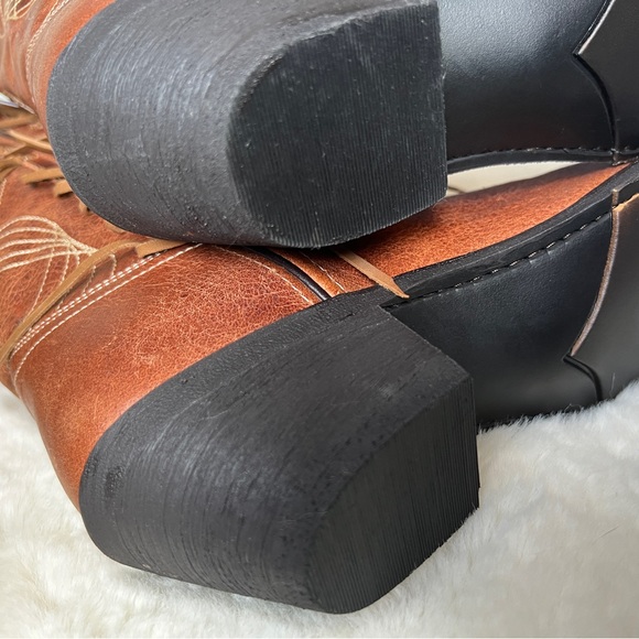 NWT Laredo Blakely Fringe Snip Toe Cowboy boots size 8.5 - Picture 11 of 17